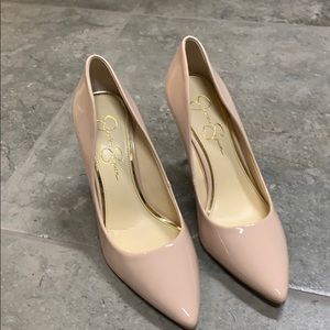 Petal Pink Patent Leather Pumps